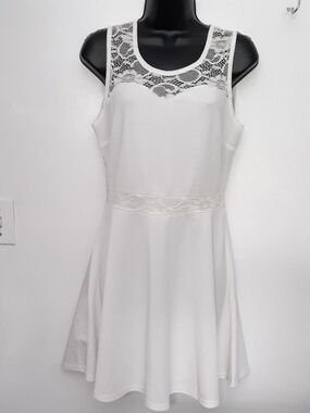Black Sheep white lace dress